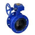 Bundor DIN Standard Flange butterfly valve ductile iron DN150 PN16 butterfly valve